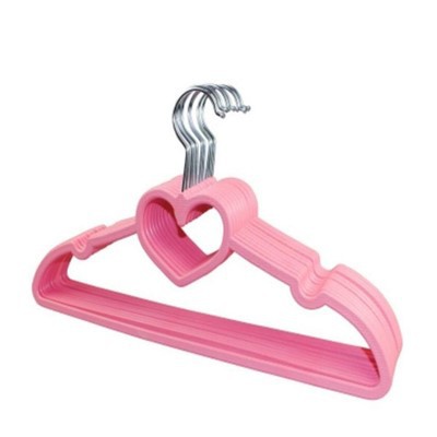 Вішалки-сердечка з рожевого оксамиту