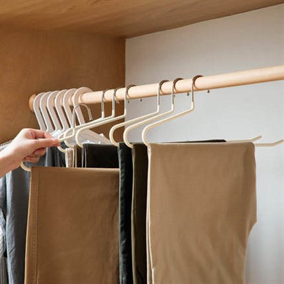 Металеві вішалки для брюк із відкритим покриттям із ПВХ